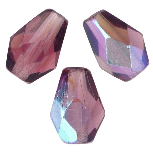 Poires facettées 7x5 mm Amethyst AB x25