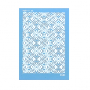 Silk Screen Moiko pour Pâte polymère 74x105 mm - Motif Maya 11.11