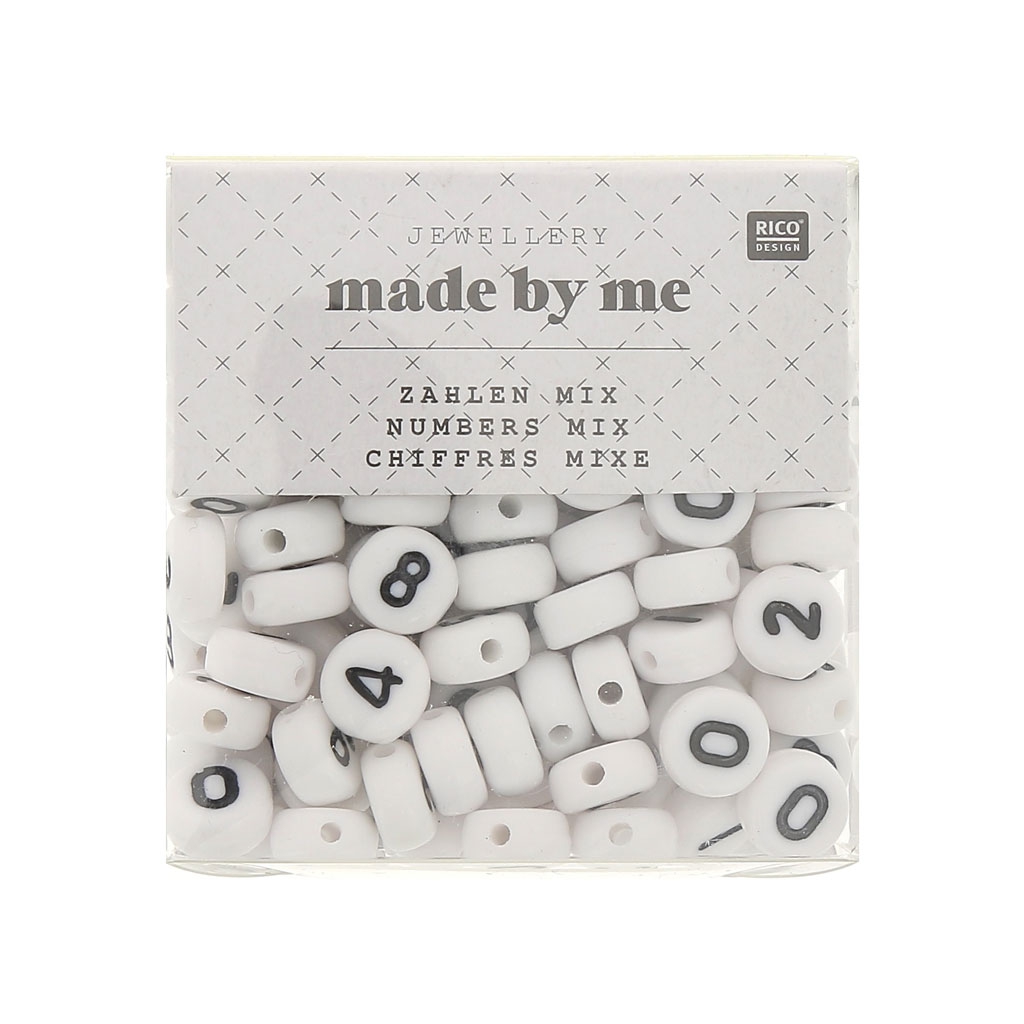 TOAOB Lot De 1 440 Perles Rondes En Acrylique Avec Lettres De 4 X 7 Mm