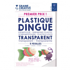 Plastique dingue 262x202 mm 1er prix - Transparent x5 feuilles