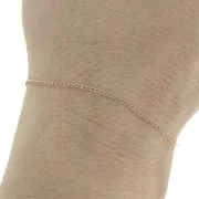 Chaîne maille Rombo 1,1 mm en Rose Gold filled (or laminé)  x 1 m