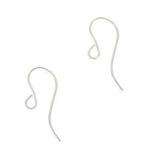 Crochets d'oreilles fil 11 mm en Argent 925 x2