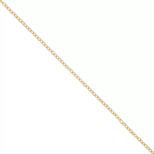 Chaîne maille Forçat limée 2 mm - Acier inoxydable Doré 316L x10m