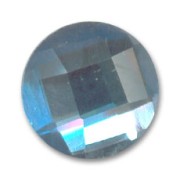 Cabochon facetté en verre 18 mm Light Sapphire x1|raw }}