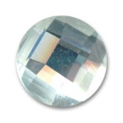 Cabochon facetté en verre 18 mm Crystal  x1|raw }}