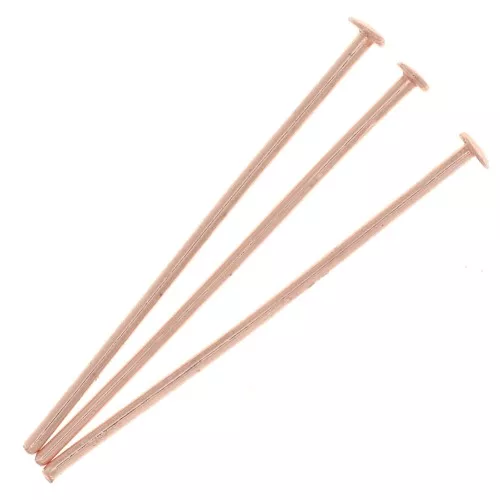 Clous tête plate 25x0.7 mm Doré rose x25