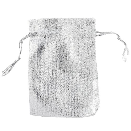 Pochon 90x70 mm - Argenté x1