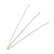 Clous tête plate 51x0.7 mm - Doré rose x25