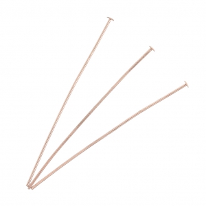 Clous tête plate 51x0.7 mm - Doré rose x25