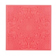Plaque de texture 9 cm pour pâte polymère - Boho Chic x1|raw }}