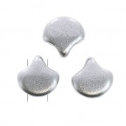 Perles en verre Ginko Duo 2 trous 7.5x7.5 mm Labrador Mat x10g