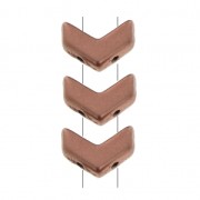 Perles en verre Chevron Beads 10x4 mm Light Copper Mat x30|raw }}