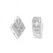 Cymbal Bead Substitute - Perle métal pour perles Gemduo 8x5mm Plaka Arg vieilli x1