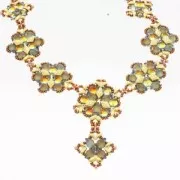 Cymbal Bead Substitute - Perle métal pour perles Gemduo 8x5mm Plaka Arg vieilli x1