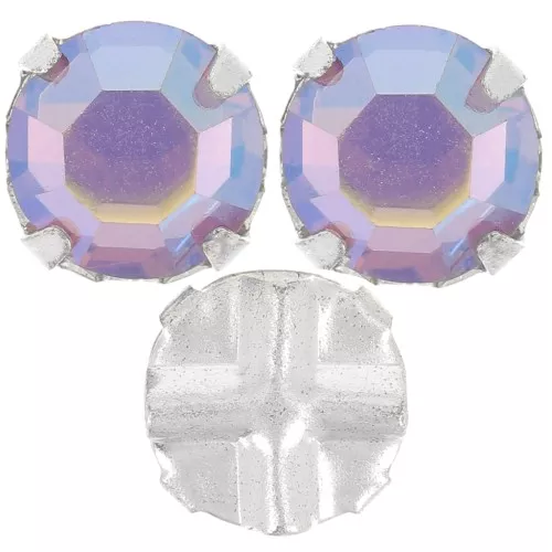 Strass à coudre 6 mm Light Amethyst AB x5