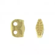 Cymbal Bead Substitute - Perle en métal pour Superduo 2.5x5 mm Varidi Doré à l'or fin x1