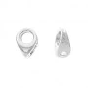 Cymbal Bead Endings - Embout de finition pour SuperDuo 4x6mm Kolympos Arg vieil x1