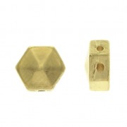 Cymbal Bead Substitute - Perle en métal pour HoneyComb 6 mm Galini Doré à l'or fin x1