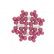 Cymbal - Perle en métal pour Rocaille Miyuki 8/0 - 2.6x5.5mm Vai Arg vieilli x1