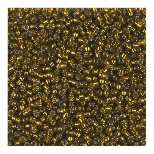 Rocaille Miyuki 15/0 1421 - Dyed Silver Lined Golden Olive x8g