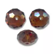 Perle ronde aplatie PureCrystal 5040 8 mm - Mocca x1