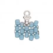 Cymbal-Embout de finition pour perles Rocaille Miyuki 8/0 4x7mm Pilos Arg Vieil x1