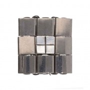 Cymbal Bead Substitute -Perle en métal Tila Beads 5x5x2.4 mm Voutakos Arg Vieil x1