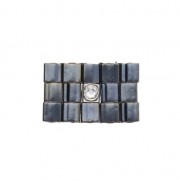 Cymbal Bead Substitute -Perle en métal Tila Beads 5x5x2.4mm Peponas Arg Vieilli x1