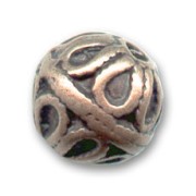 Perle métal 10 mm cuivré vieilli x1|raw }}