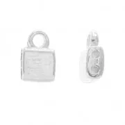 Cymbal Bead Endings - Embout de finition pour Tila Beads 7x5mm Piperi Arg vieil x1