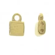 Cymbal Bead Endings - Embout de finition pour Tila Beads 7x5 mm Piperi Doré à l'or fin x1