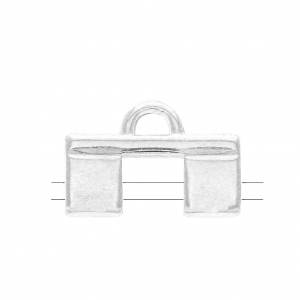 Cymbal -Embout pour tissage de perles Tila Beads 15x10 mm Piperi II Arg Vieilli x1