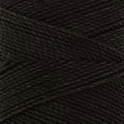 Bobine de fil ciré Linhasita pour micro macramé 1 mm - Marron Foncé (205) x168m