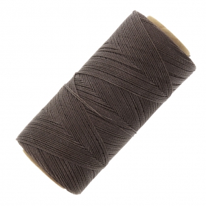 Bobine de fil ciré Linhasita pour micro macramé 0.5 mm Marron Chocolat (583) x335m