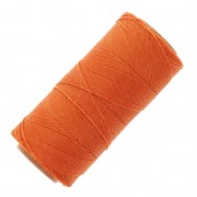 Bobine de fil ciré Linhasita pour micro macramé 0.75 mm - Orange (387) x228m