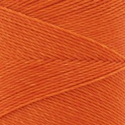 Bobine de fil ciré Linhasita pour micro macramé 0.75 mm - Orange (387) x228m