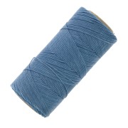 Bobine de fil ciré Linhasita pour micro macramé 0.75 mm - Bleu Ciel (721) x228m