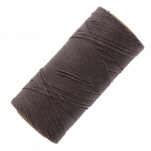Bobine de fil ciré Linhasita pour micro macramé 0.75 mm - Chataigne (207) x228m