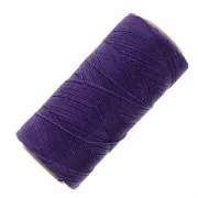 Bobine de fil ciré Linhasita pour micro macramé 0.75 mm - Dark Purple (369) x228m