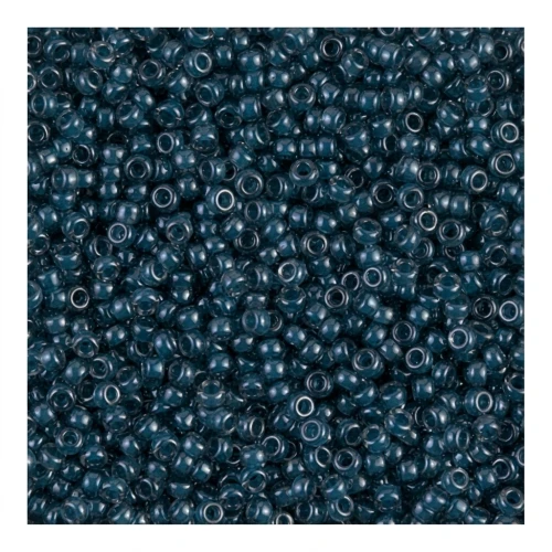 Rocaille Miyuki 11/0 390 - Luster Steel Blue Lined x8g