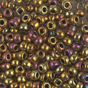 Rocaille Miyuki 8/0 462 - Gold Iris Metallic x8g