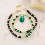 Perles rondes en pierre gemme Aventurine 4 mm x20