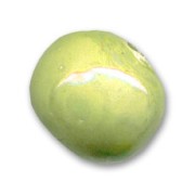 Perle en céramique 15 mm Vert pomme irisé|raw }}