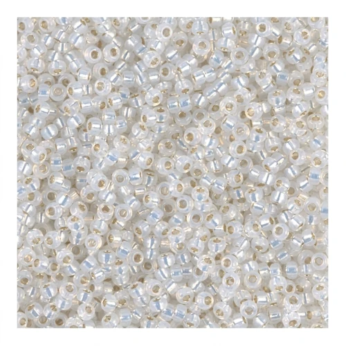 Rocaille Miyuki 15/0 551 - White Opal Silver Lined x8g