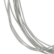 Cordon cuir 1 mm Gris Argenté x 3 m|raw }}