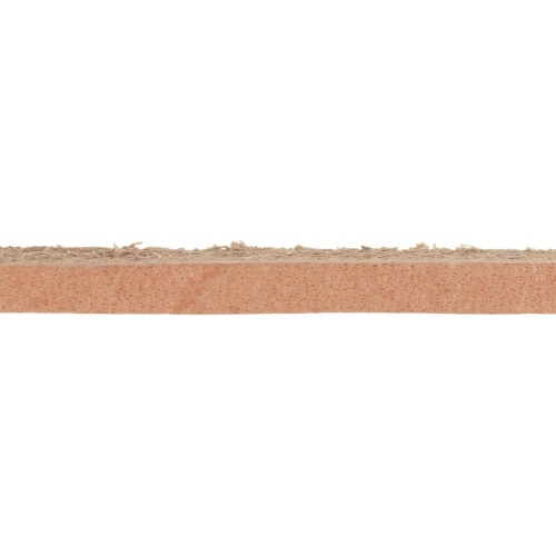 Lacet cuir pleine fleur 2,5 mm Naturel x 1 m