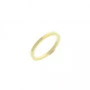 Anneau de montage et tissage rond pour création bijoux 12 mm - Doré à l'or fin x1