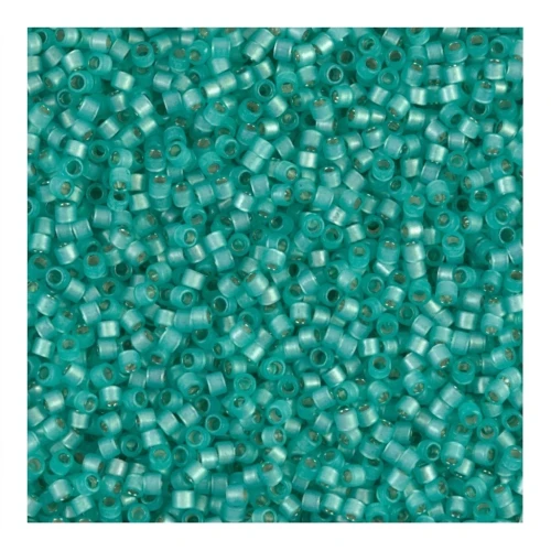 Miyuki Delica 11/0 DB0627 - Dyed Aqua Green Silverlined Alabaster x8g