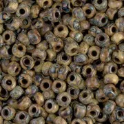 Rocaille Miyuki 6/0 4517 - Opaque Brown Picasso x8g