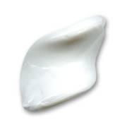 Perle torsadée 30x20 mm Blanc x1
